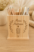 Porte à stylo en bois à graver