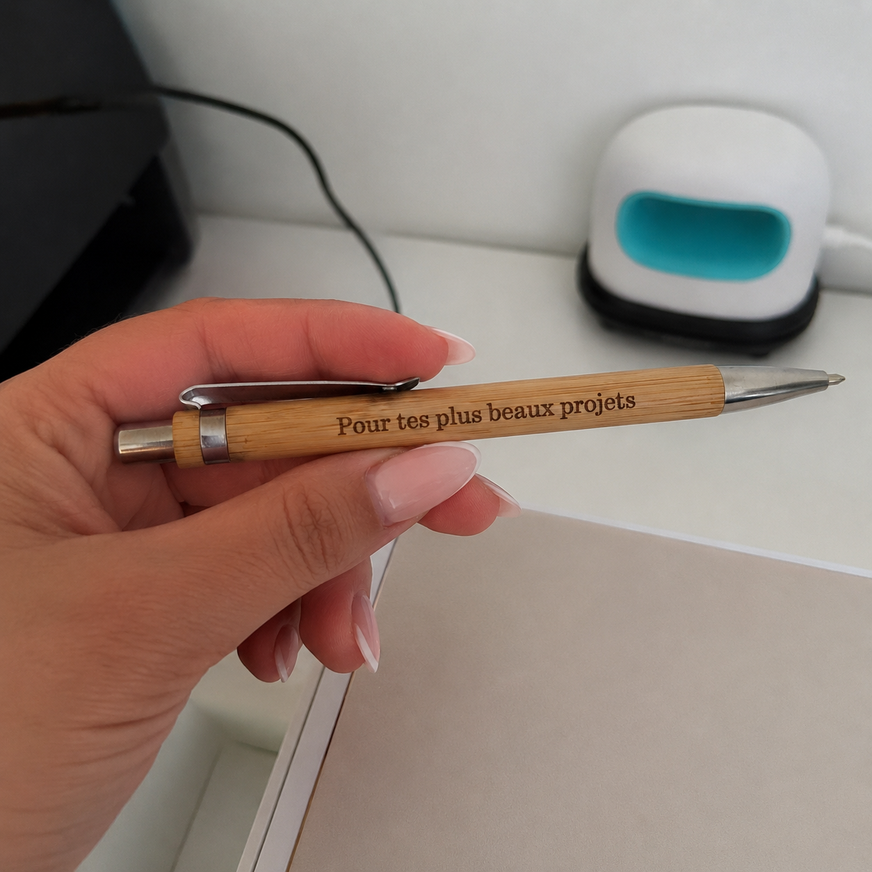 stylo bois personnalisé gravé