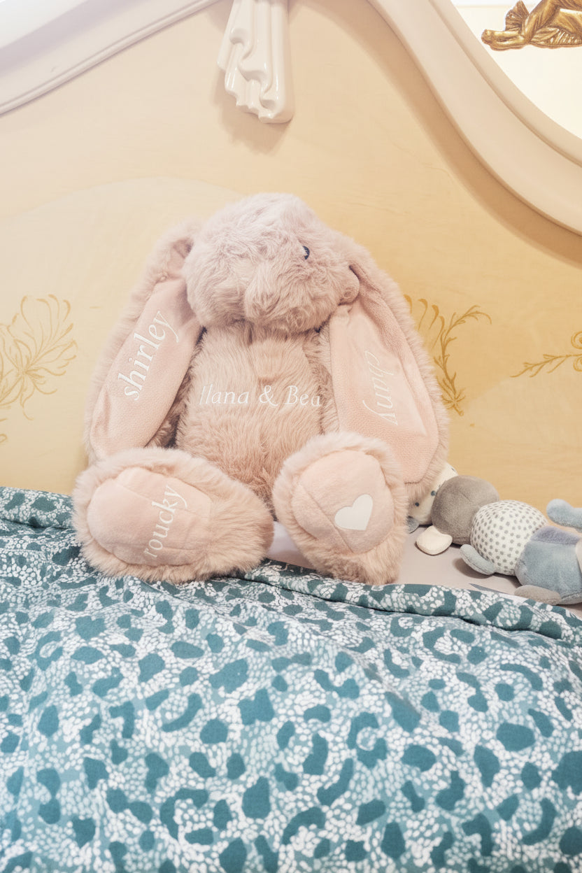 Peluche lapin personnalisé naissance